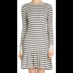 Polo Ralph Lauren Striped Nautical Cotton Sweater Pleated Dress